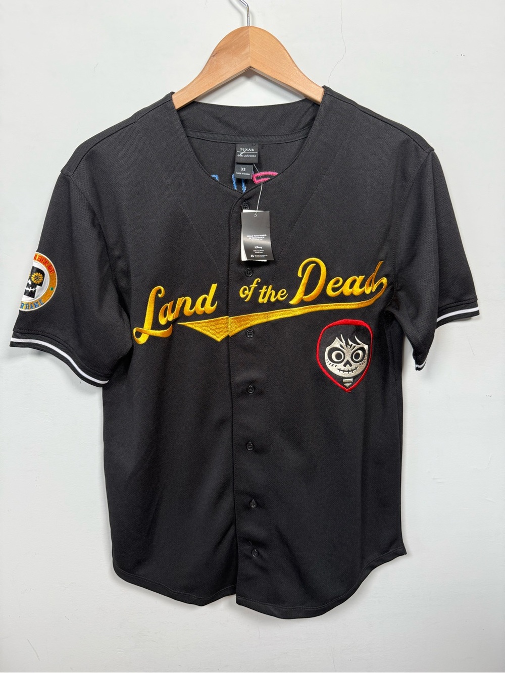 NWT Disney Pixar Coco Miguel Baseball Jersey BoxLunch Exclusive Men’s XS